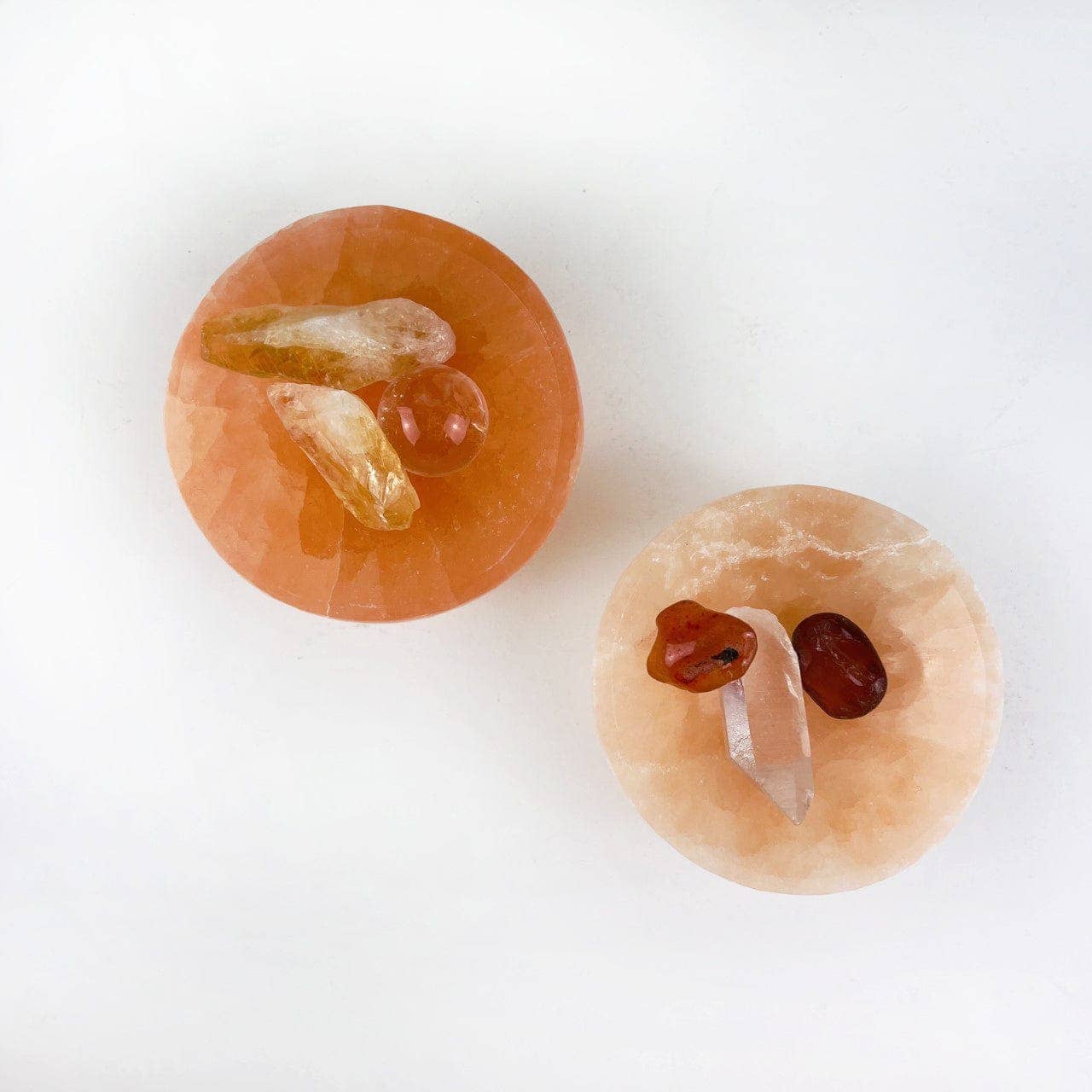 Crystal Orange Selenite Bowl- 6CM