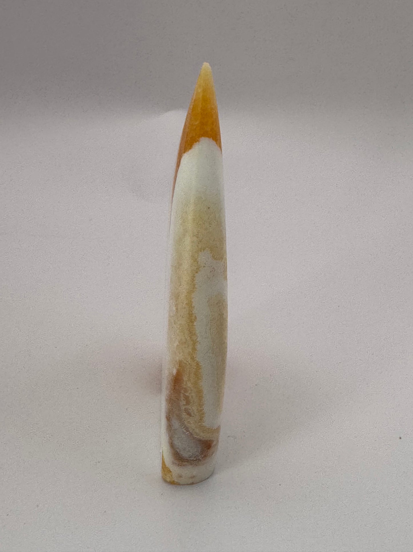 Banded Orange Calcite Crystal Point
