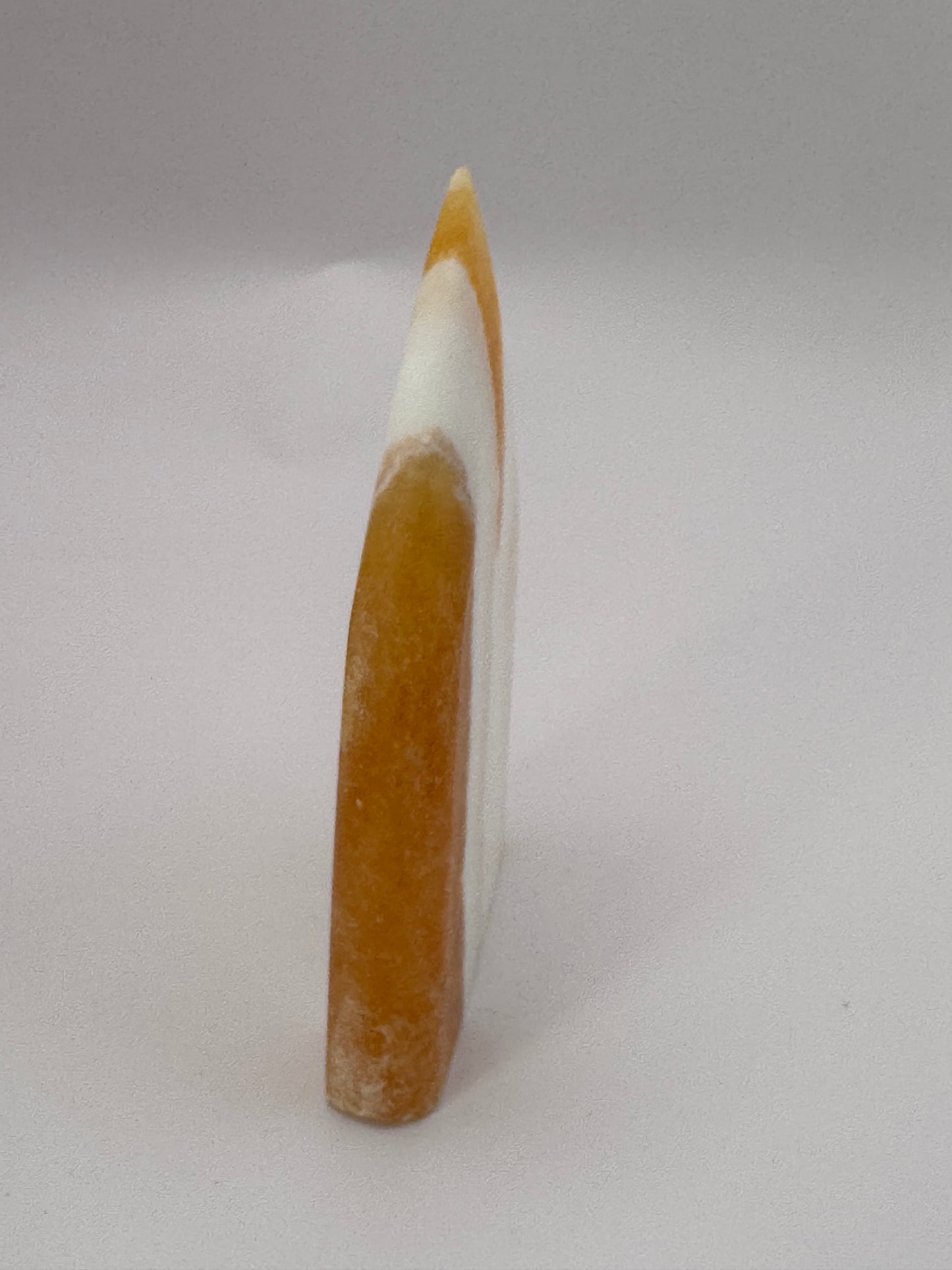 Banded Orange Calcite Crystal Point