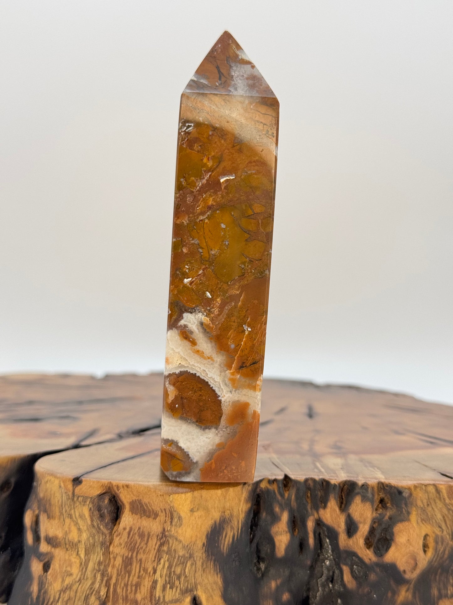Mosaic Jasper Druzy Tower