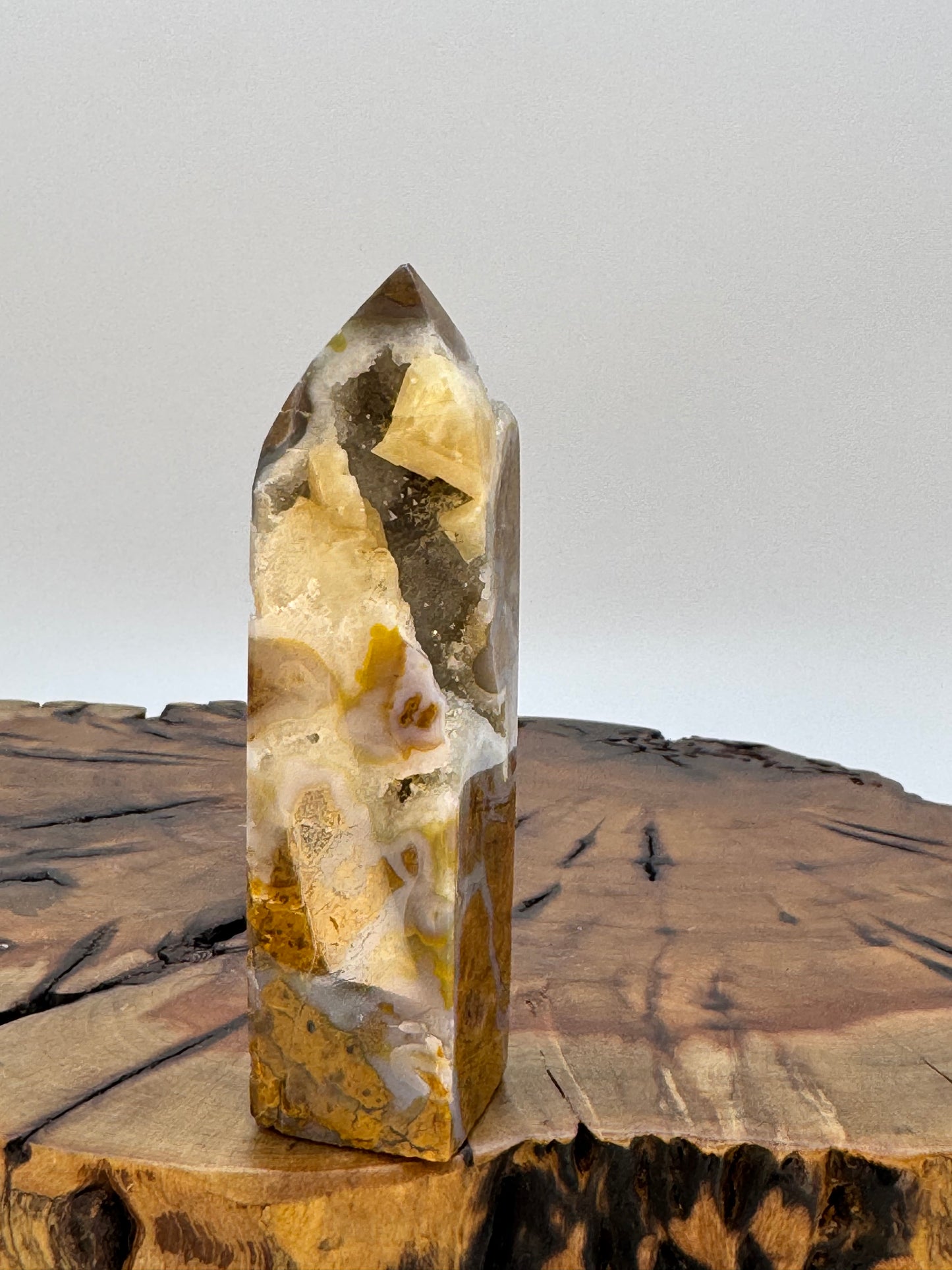 Mosaic Jasper Druzy Tower