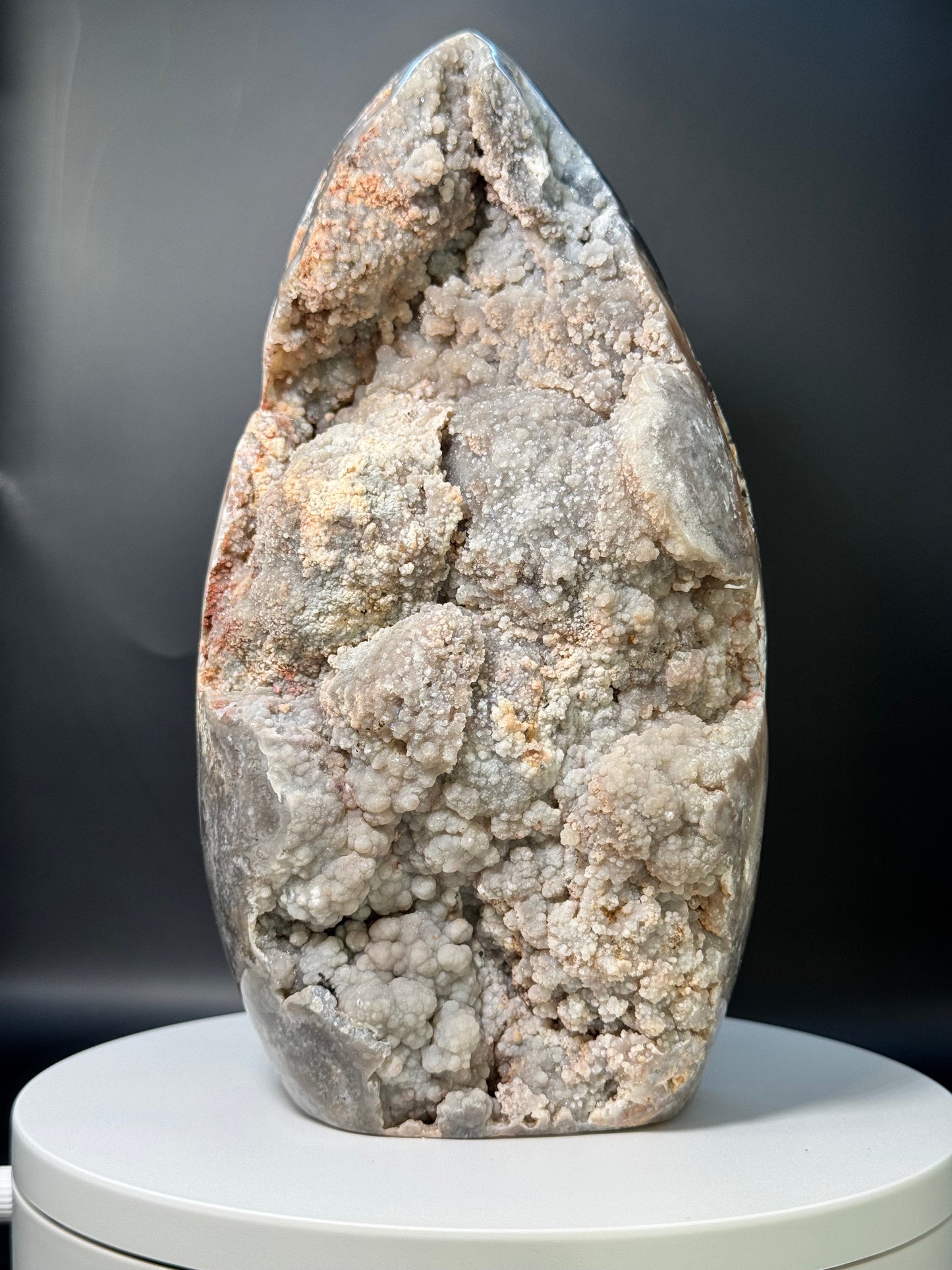 Brazilan Agate Covered in Sugar and Druzy