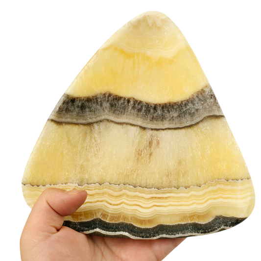 Mexican Onyx Triangle Bowl - Crystal Dish
