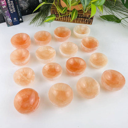 Crystal Orange Selenite Bowl- 6CM