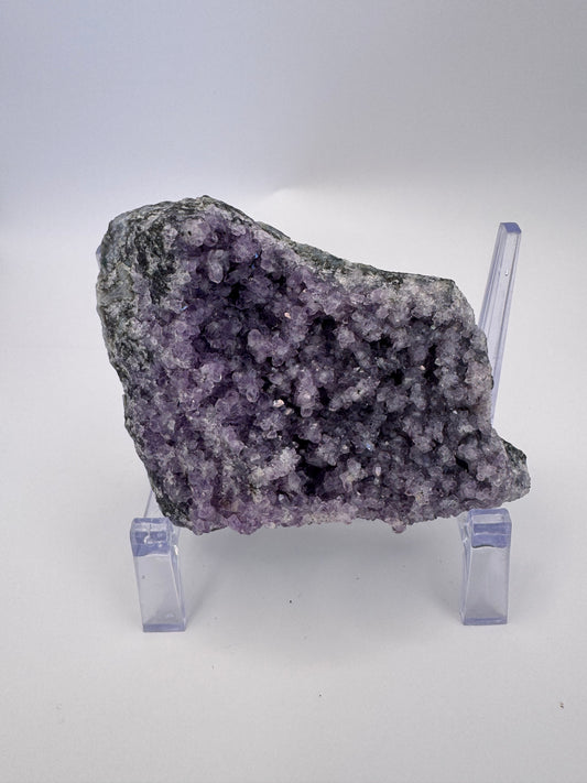 Amethyst Crystal Cluster with Calcite Specimen