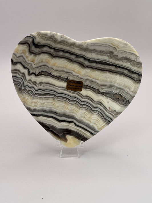 Mexican Onyx Heart Crystal Dish - Stone Dish