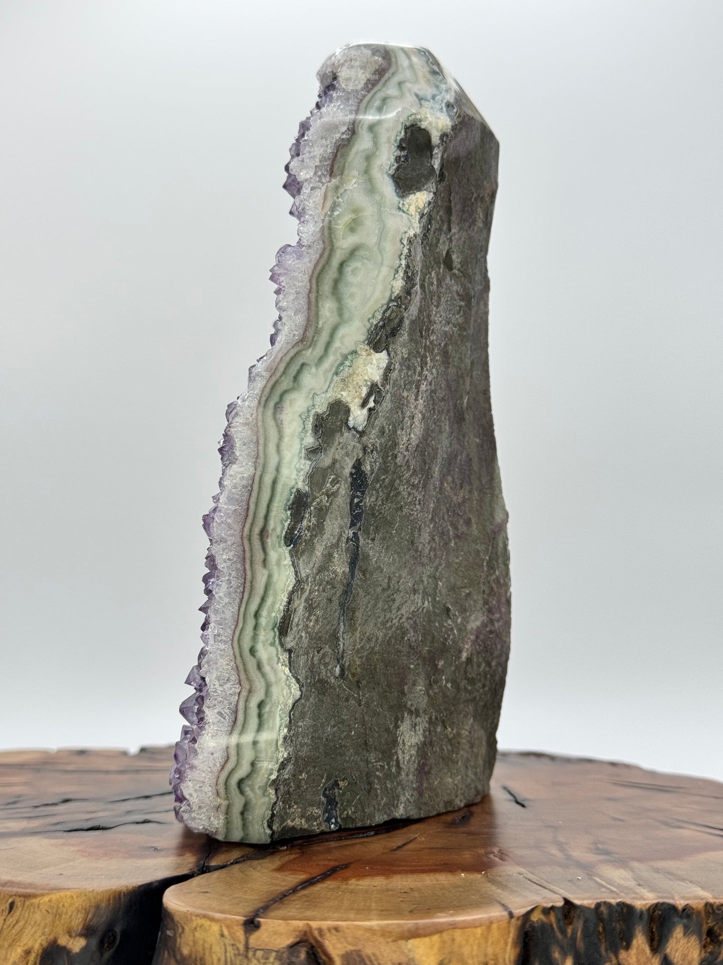 Amethyst Cut Base with Banding