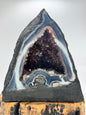 Amethyst Cathedral with Agate Banding and Calcite 8.75"