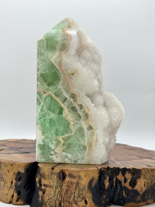 Druzy Fluorite Tower