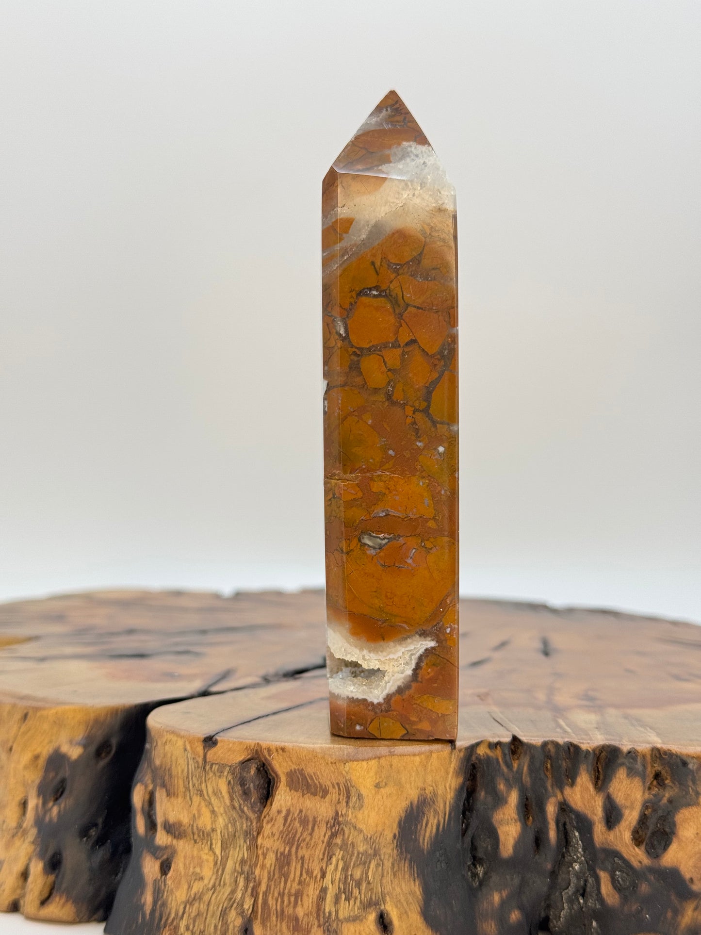 Mosaic Jasper Druzy Tower