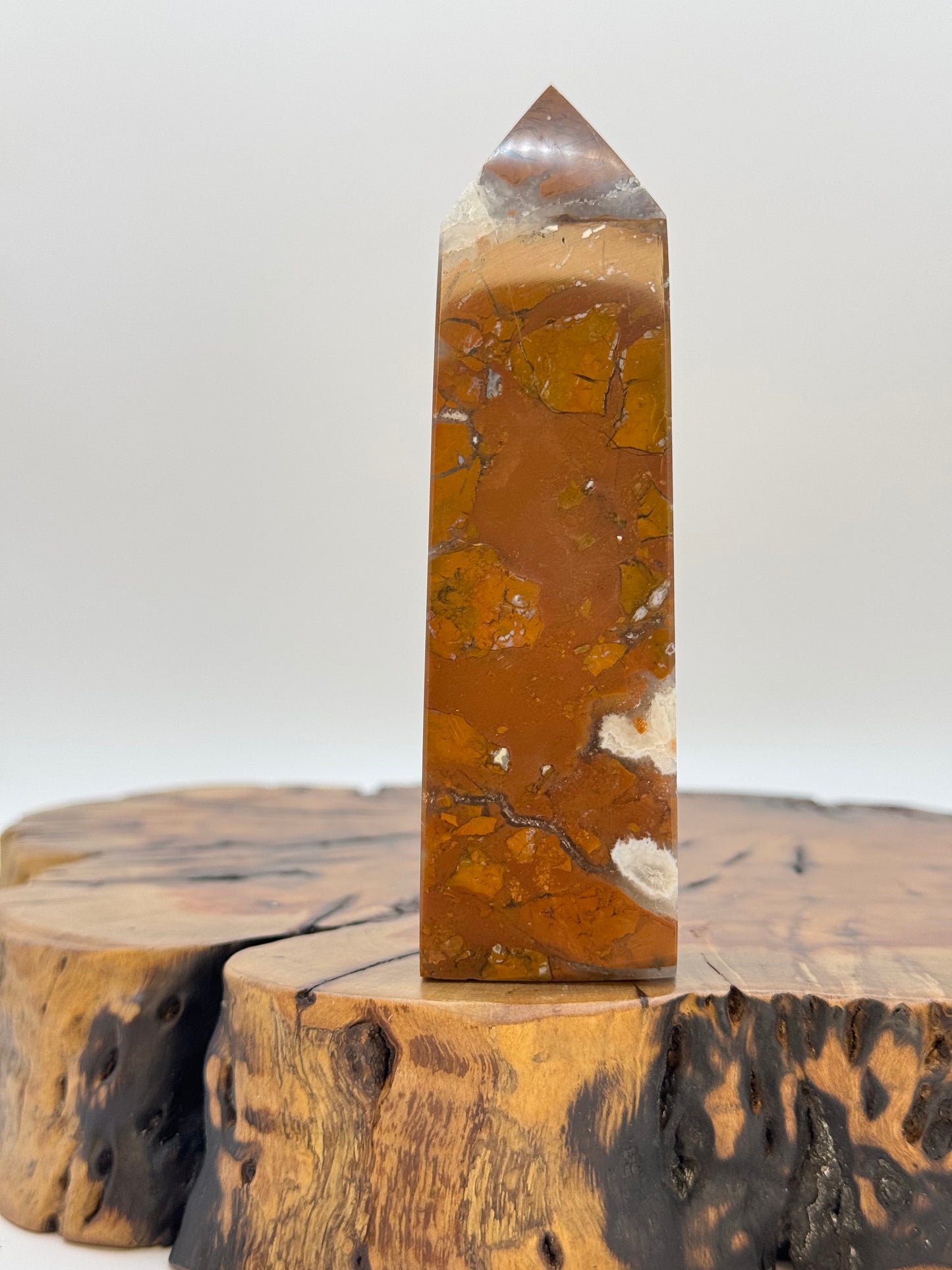 Mosaic Jasper Druzy Tower