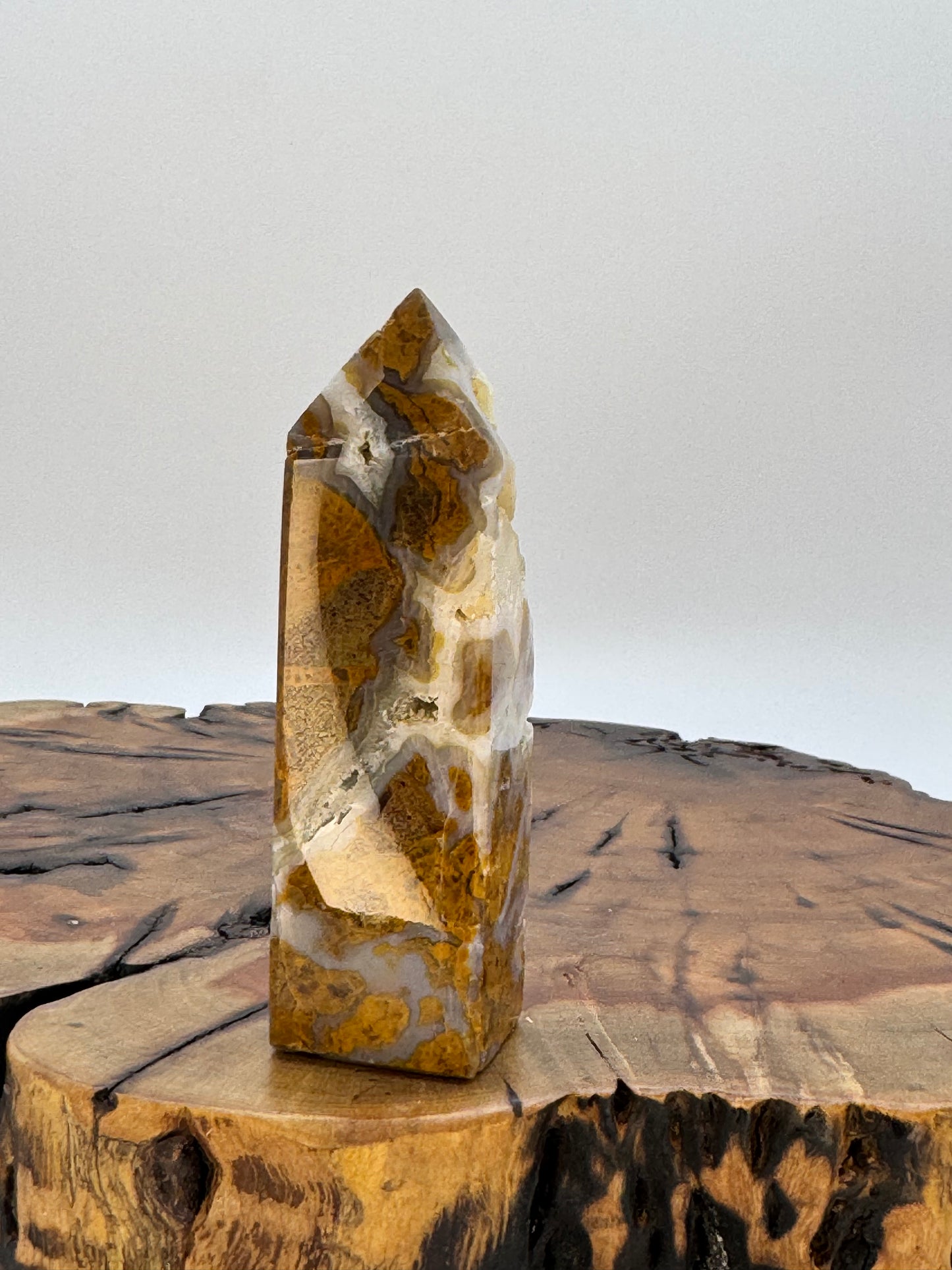 Mosaic Jasper Druzy Tower