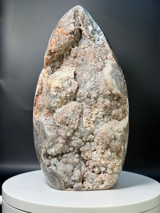 Brazilan Agate Covered in Sugar and Druzy