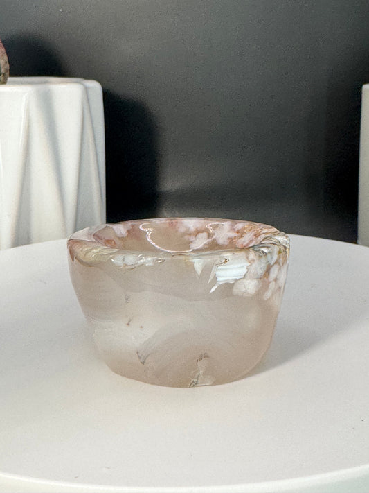 Small Flower Agate Bowl