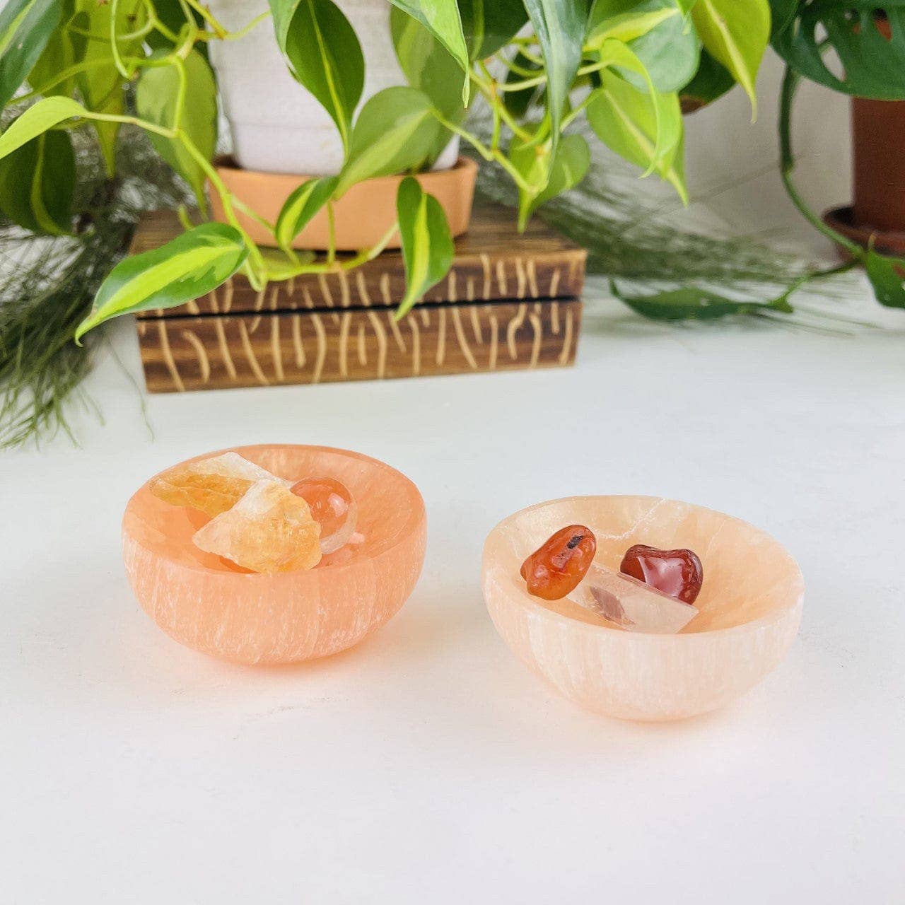 Crystal Orange Selenite Bowl- 6CM