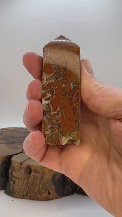 Mosaic Jasper Druzy Tower